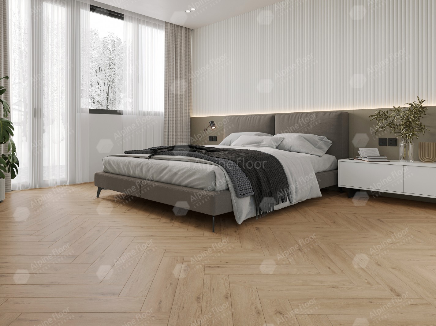 SPC ламинат Alpine Floor Parquet Light Дуб Алиот 600x125x4 мм, ECO 13-23B