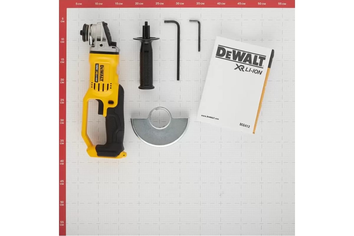 Угловая аккумуляторная шлифмашина DeWalt DCG412N-XJ