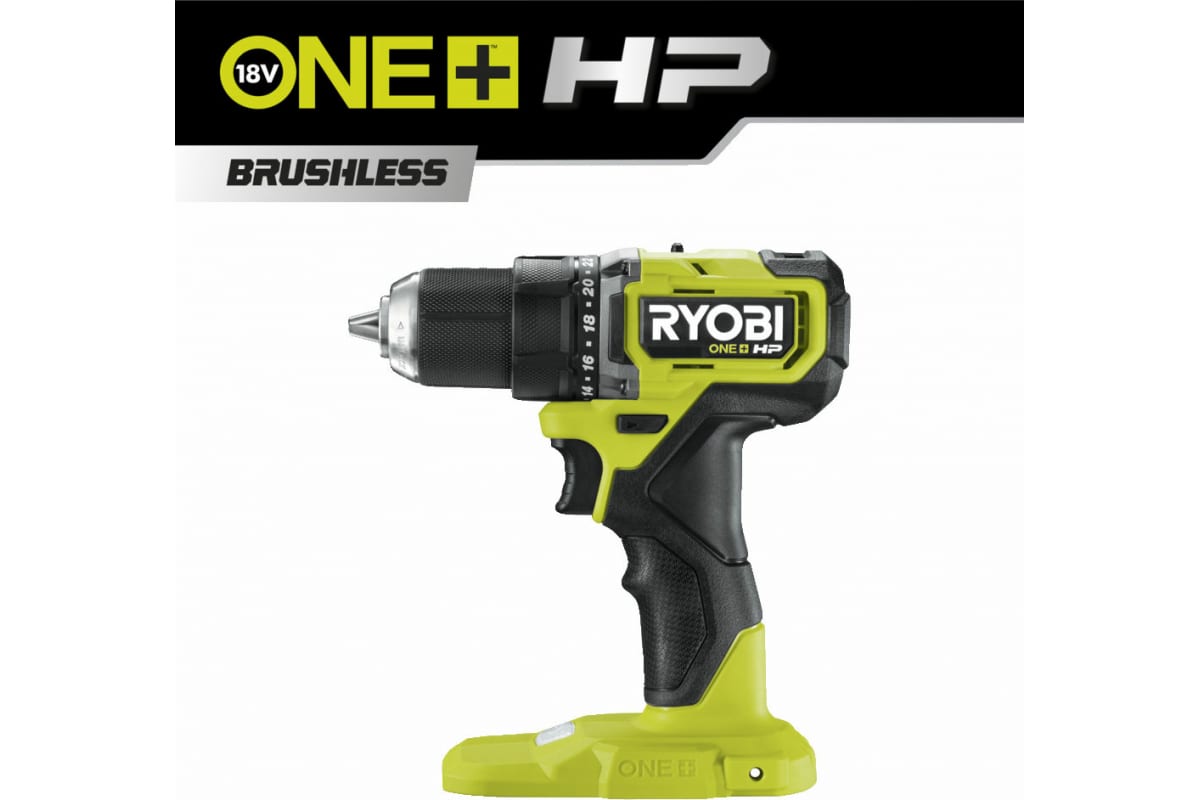 Бесщеточная дрель-шуруповерт Ryobi ONE+ HP RDD18C-0 5133004979