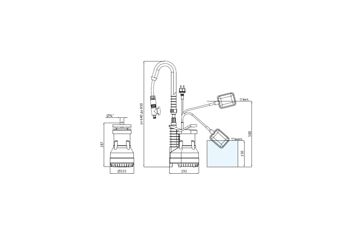 Садовый насос UNIPUMP RAIN Q400 11313