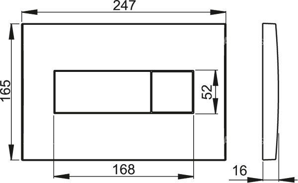 Инсталляция для унитаза AlcaPlast SET AM101/1120-3:1 RU M371-0001 с кнопкой хром