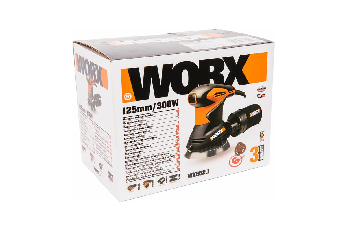 Орбитальная шлифовальная машина Worx WX652.1