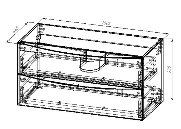 Тумба с раковиной Vincea Mia 100 см G.White