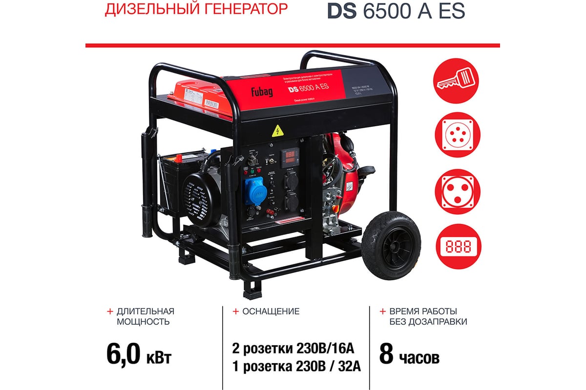 Дизельная электростанция Fubag DS6500AES 646233