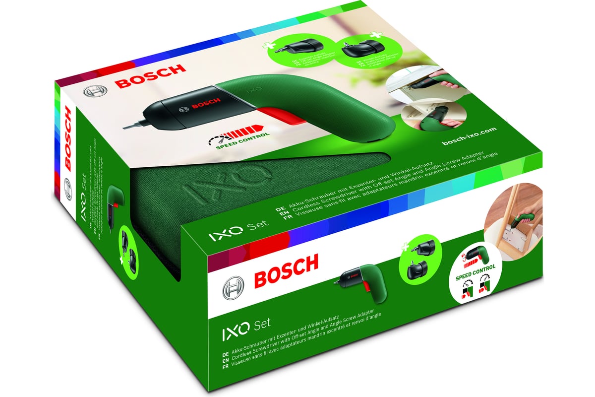 Аккумуляторный шуруповерт Bosch IXO VI Set 06039C7122