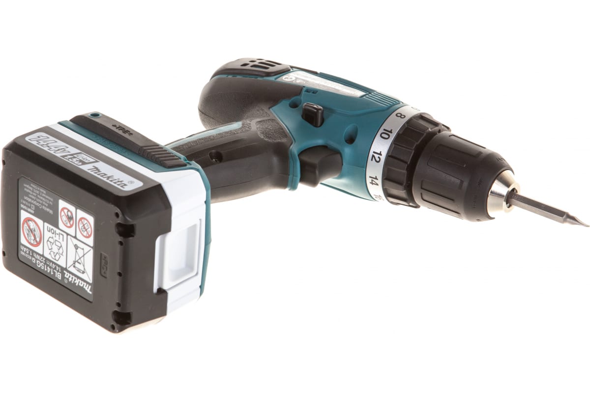 Аккумуляторная дрель-шуруповерт Makita DF347DWLE + фонарь