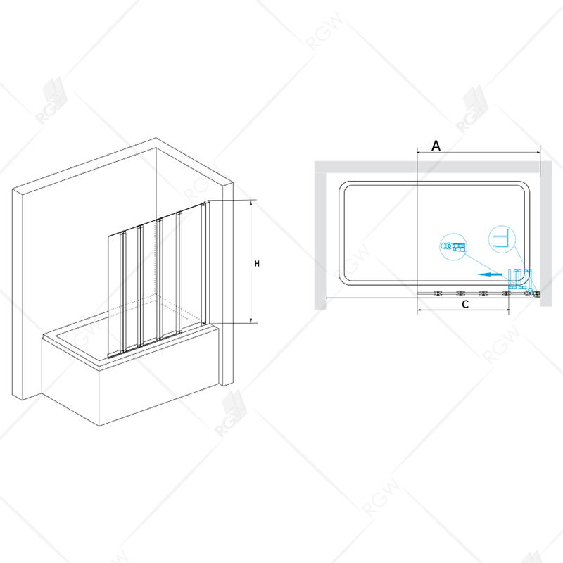 Шторка для ванны RGW Screens SC-21 120x150