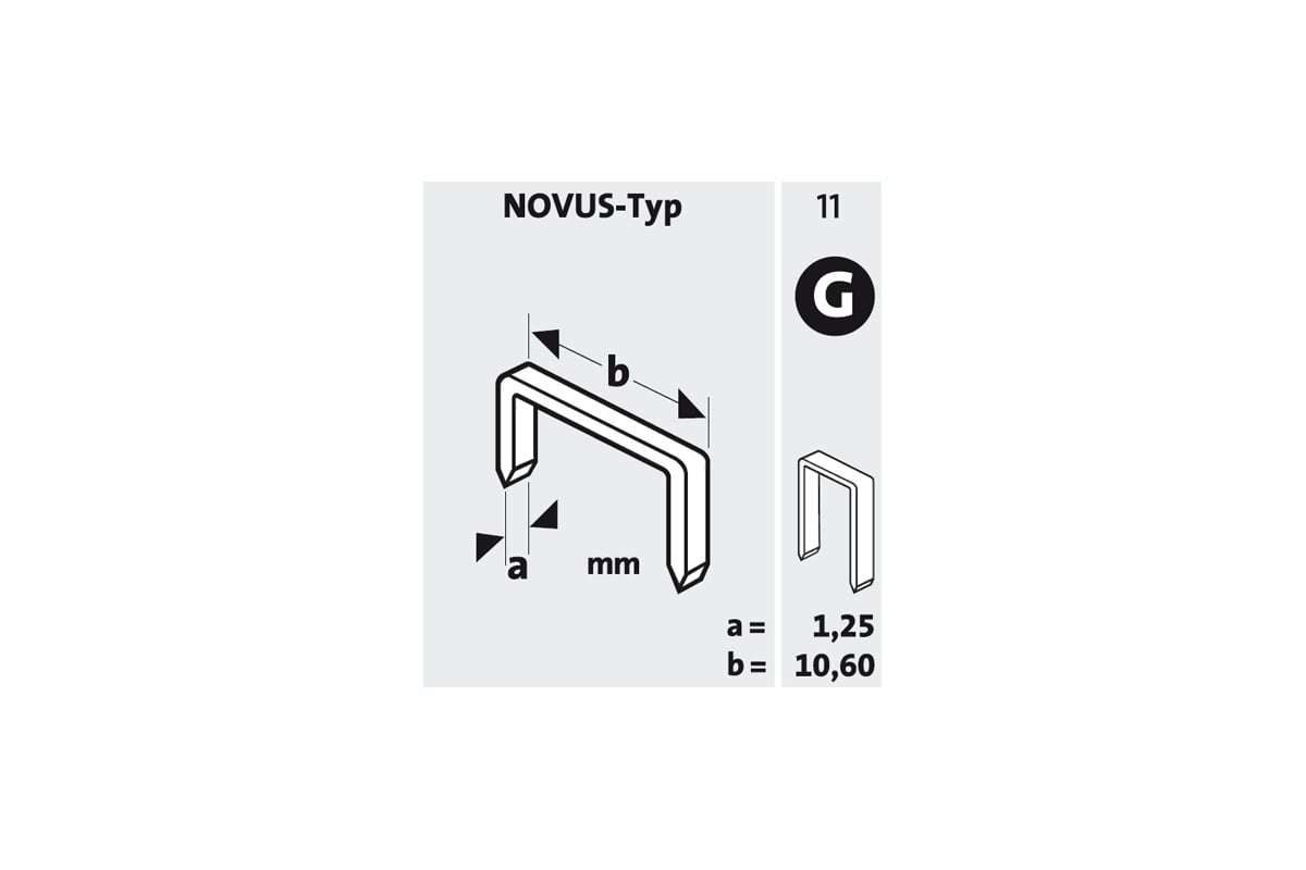 Молотковый степлер Novus J032G 030-0424