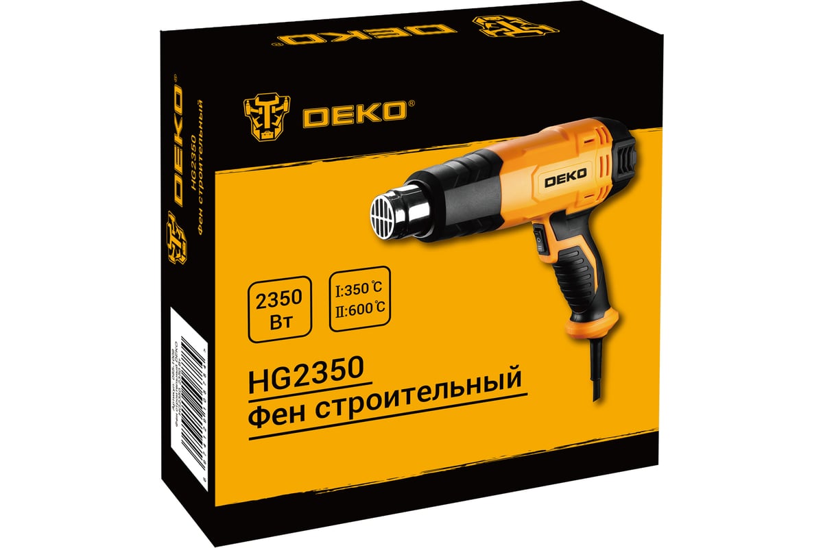 Фен строительный Deko HG2350, 2350 Вт 085-1009