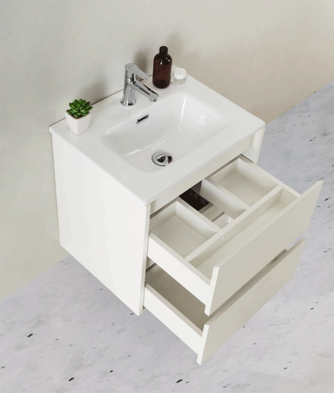 Тумба с раковиной BelBagno Kraft 39-600 60 см Bianco Opaco