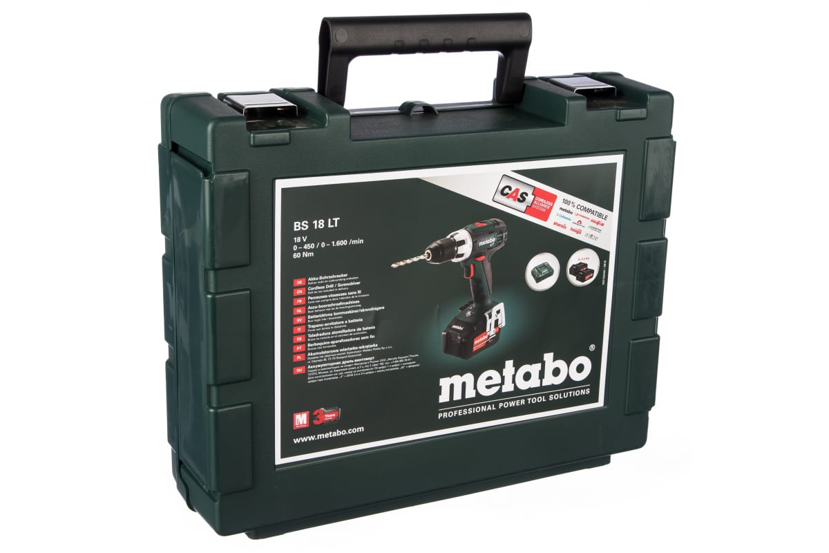 Аккумуляторный винтоверт Metabo BS 18 LT 602102650