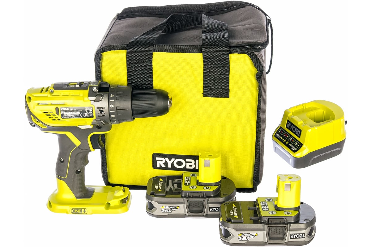 Ударная дрель-шуруповерт Ryobi ONE+ R18PD3-215S 5133003339