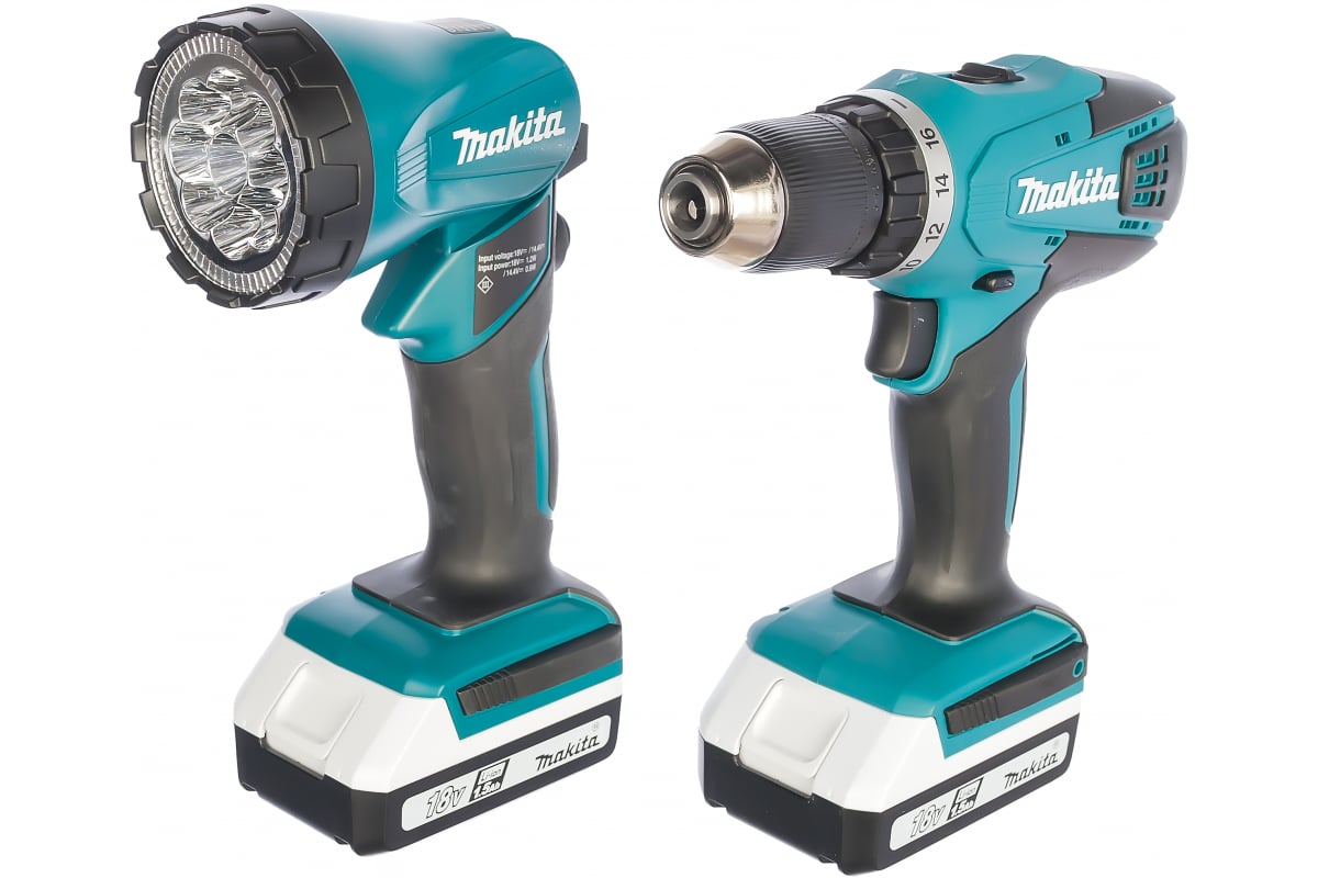 Аккумуляторная дрель-шуруповерт Makita DF457DWLE