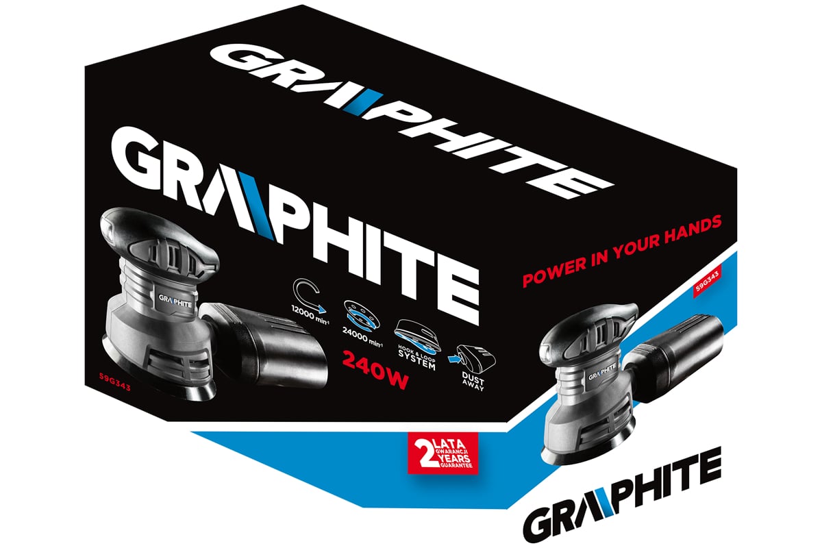 Эксцентриковая шлифовальная машина Graphite 59G343