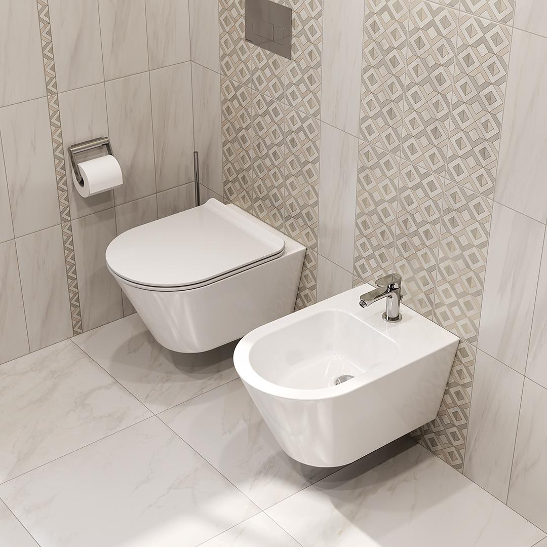 Подвесное биде Kerama Marazzi Plaza Modern PLM.bidet.02 белый