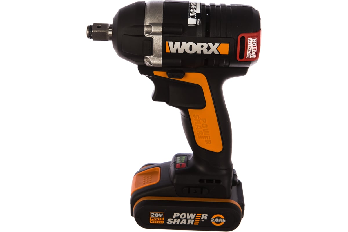 Аккумуляторный бесщеточный гайковёрт Worx WX279