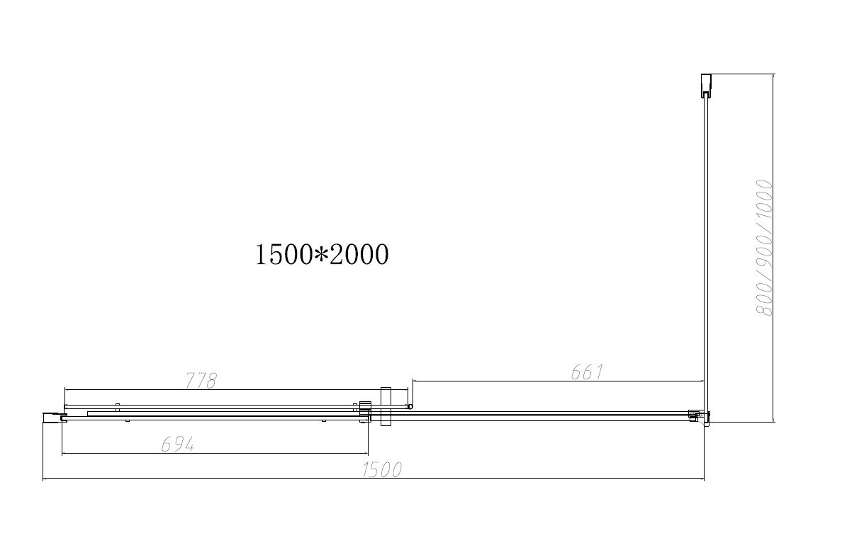 Душевой уголок Vincea Dice VSR-4D9015CLGM 150x90 оружейная сталь, стекло прозрачное