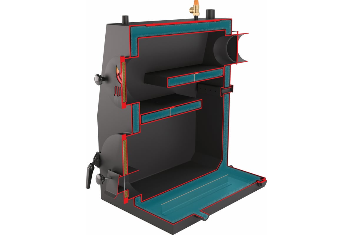 Твердотопливный котел Изуран ДИВО АВТ R-24 IZ-24AVT180