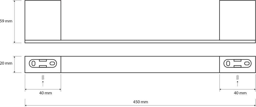 Полотенцедержатель Bemeta Via 135004022 45 см хром