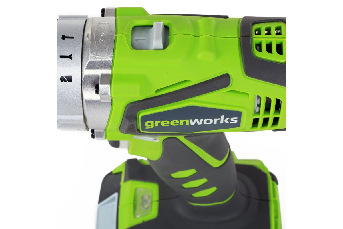 Аккумуляторная ударная дрель-шуруповерт GreenWorks G24CD