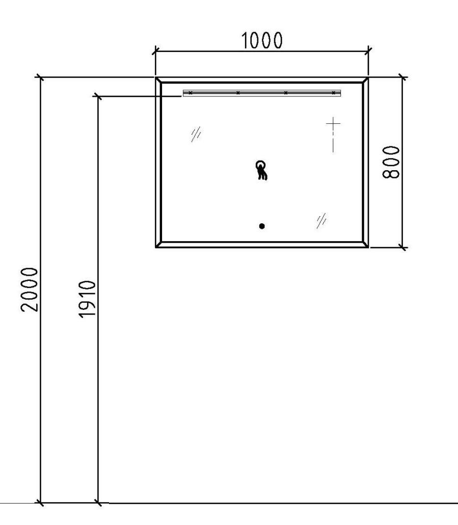 Мебель для ванной Orans BC-0903-1000 100 см Dark Grey/White Marble