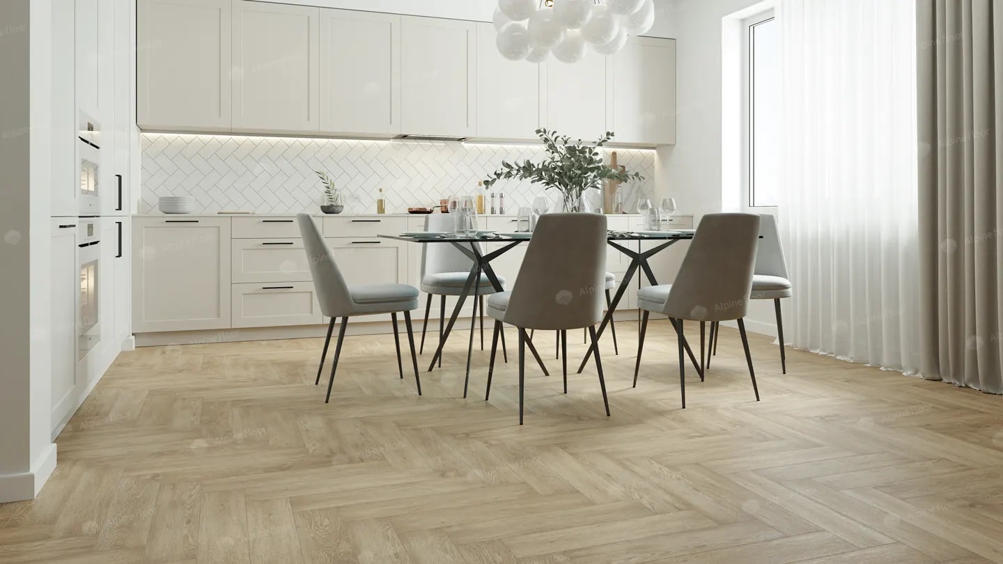 SPC ламинат Alpine Floor Parquet Premium ABA Дуб Ваниль Селект 600x125x8 мм, ECO 19-3B