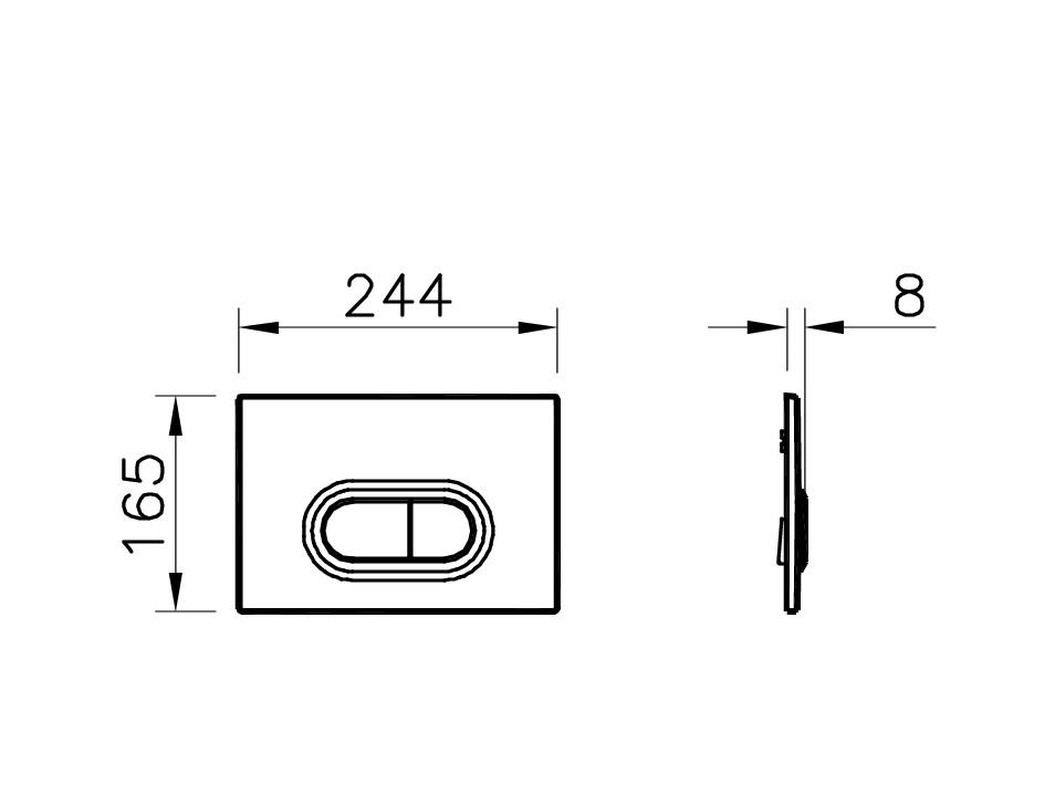 Подвесной унитаз VitrA Integra Round L-box 9004B003-7202 с микролифтом кнопка хром матовый