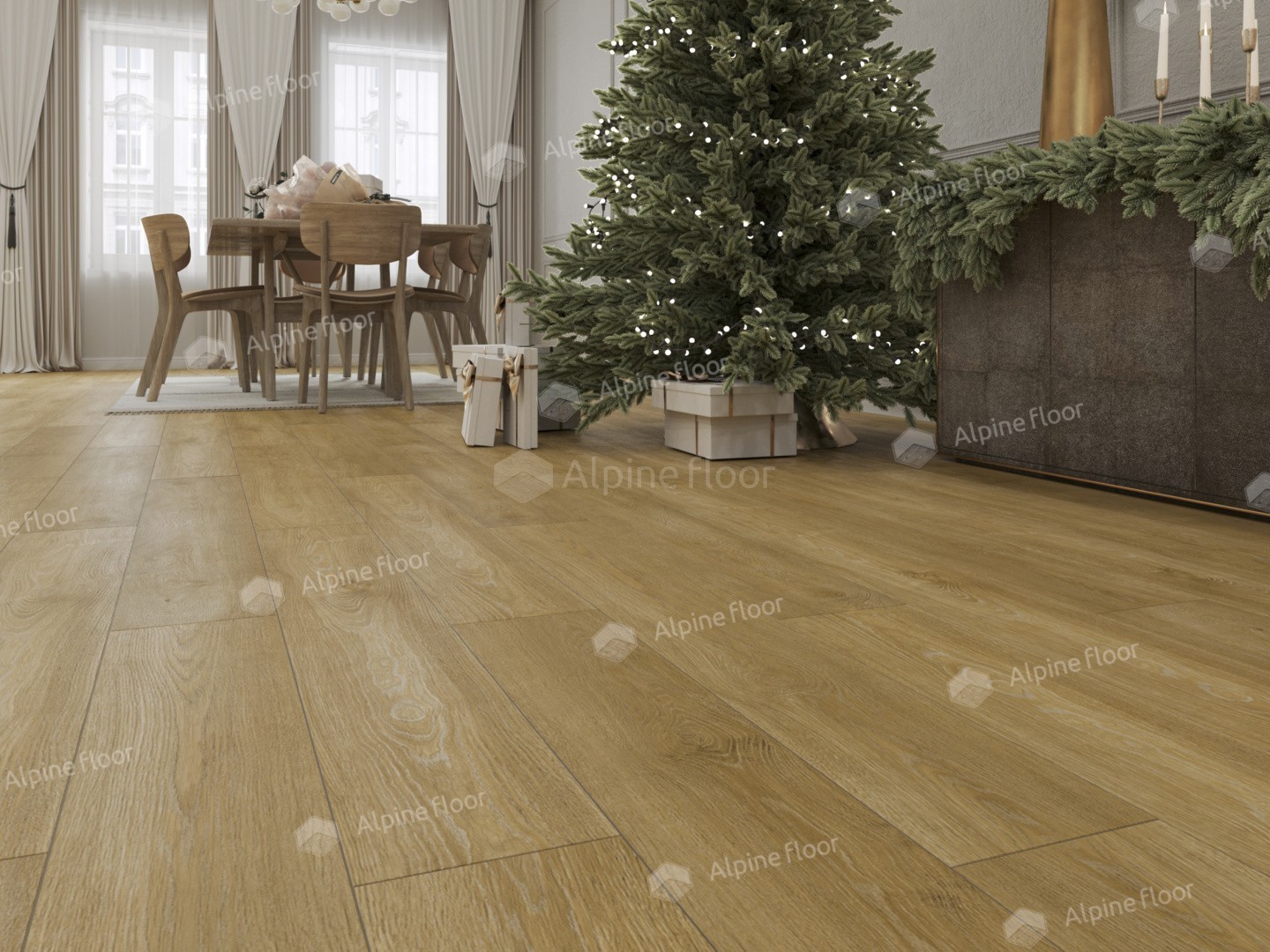 Виниловый ламинат Alpine Floor Easy Line New LVT Дуб Итальянский 1219.2x184.15x3 мм, ECO 3-35