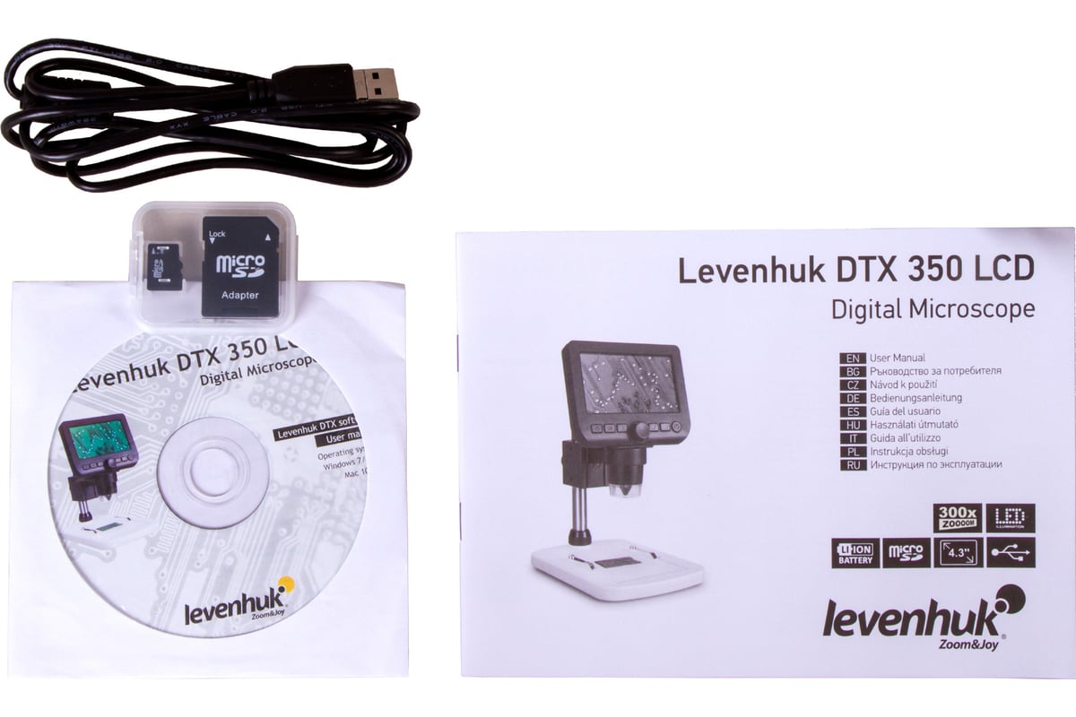 Цифровой микроскоп Levenhuk DTX 350 LCD 74768