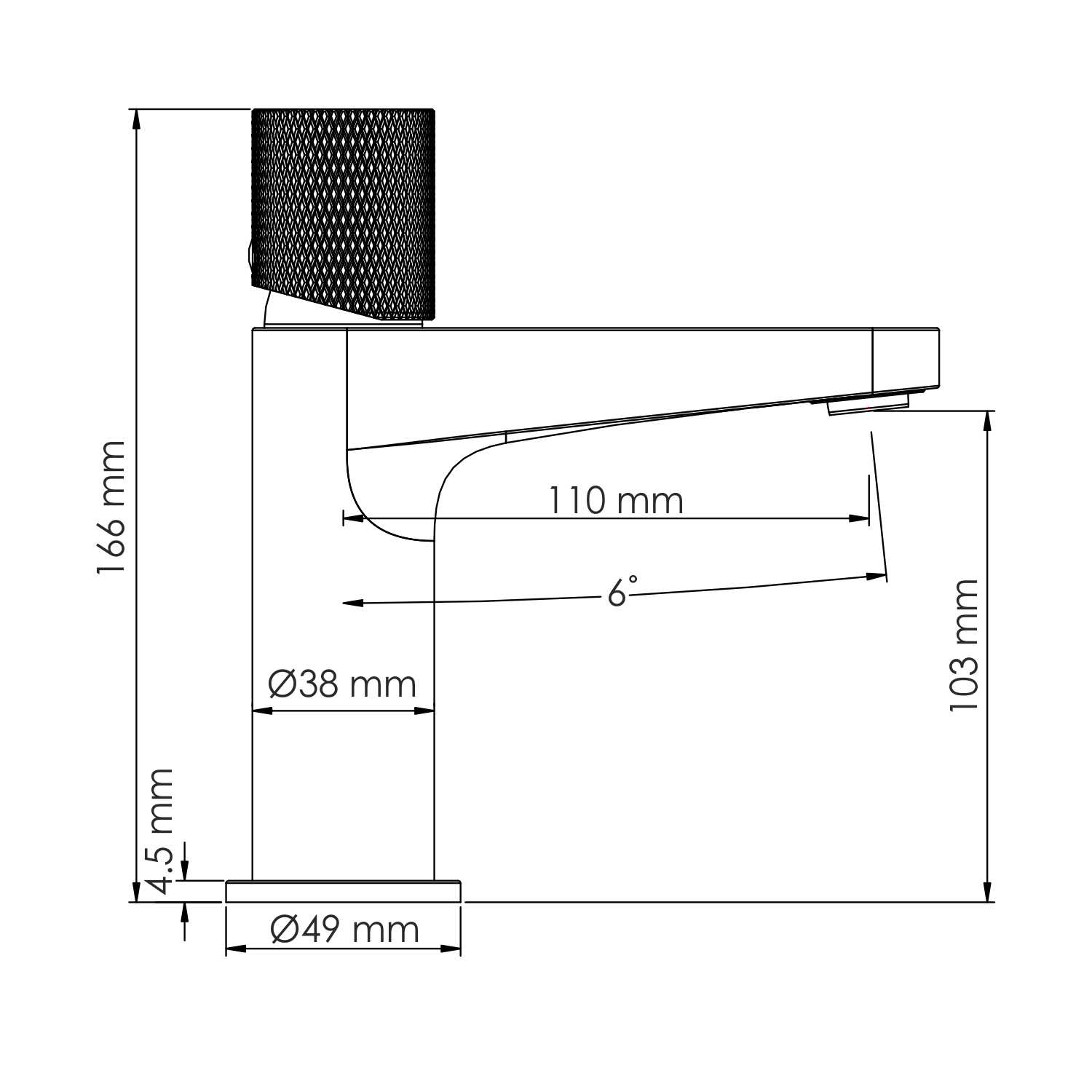 Смеситель для раковины WasserKRAFT Tauber 6403, никель