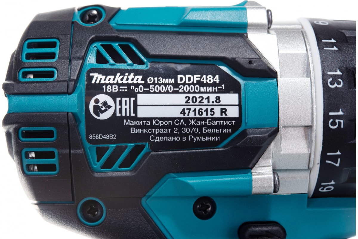 Аккумуляторная дрель-шуруповерт Makita DDF484Z