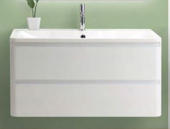 Тумба с раковиной BelBagno Albano 100 см Bianco Lucido