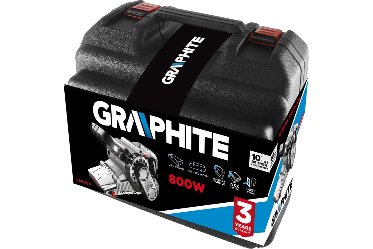 Ленточная шлифмашина Graphite 59G394