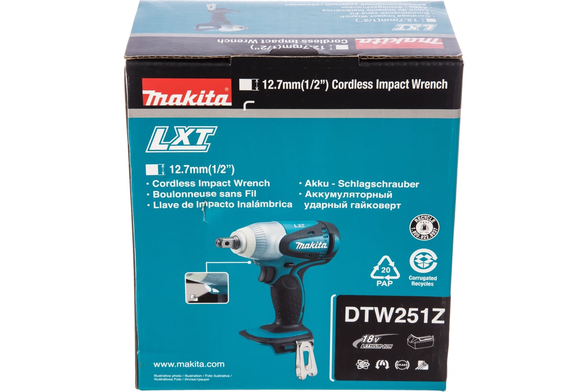 Аккумуляторный гайковерт Makita DTW251Z