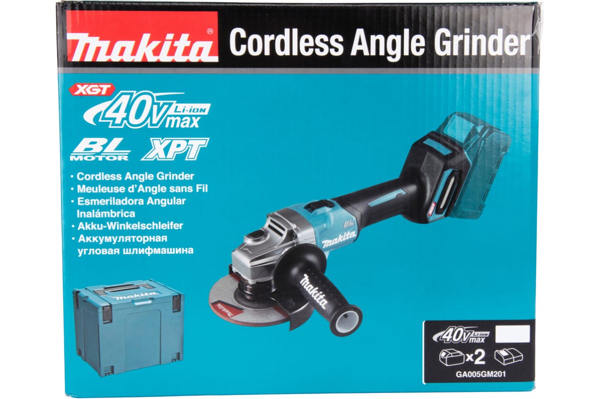 Угловая шлифовальная машина Makita XGT GA005GM201 199370