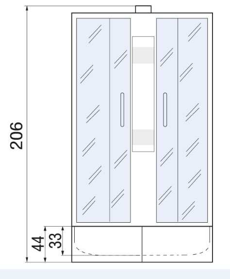 Душевая кабина River Nara 90/44 МТ 90x90 белый, матовое, без крыши