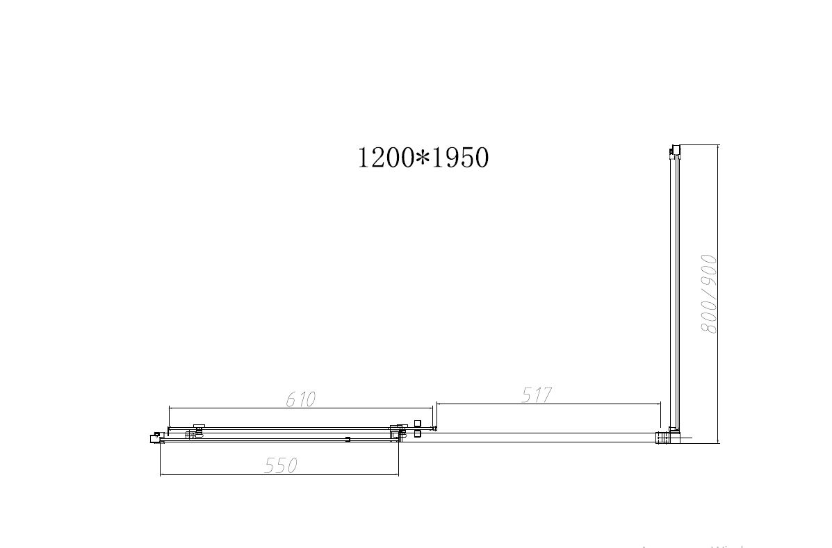 Душевой уголок Vincea Slim-N VSR-4SN9012CGB 120x90 черный, стекло тонированное