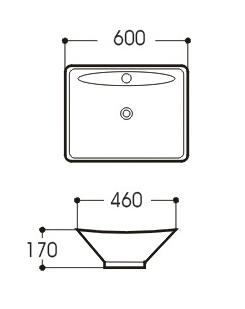 Раковина Aquatek AQ5518-00 60 см