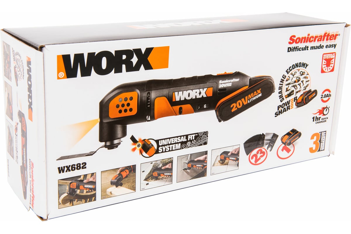 Аккумуляторный реноватор Worx WX682