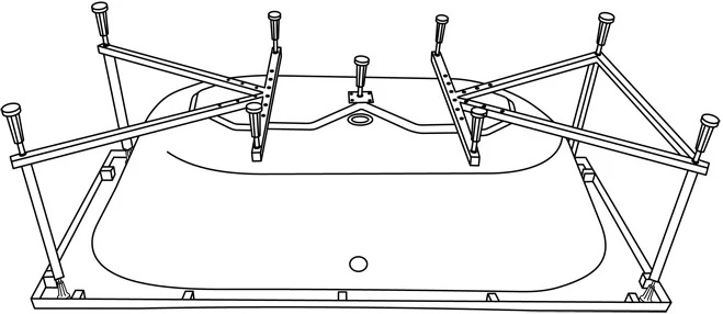 Каркас для ванн Excellent MR-17 Ava 170, Wave 170x70