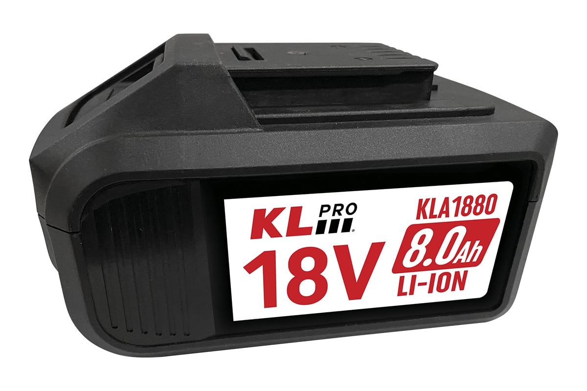 Профессиональная аккумуляторная батарея KLPRO KLA1880 18.0 v / 8.0 ah li-ion 14011