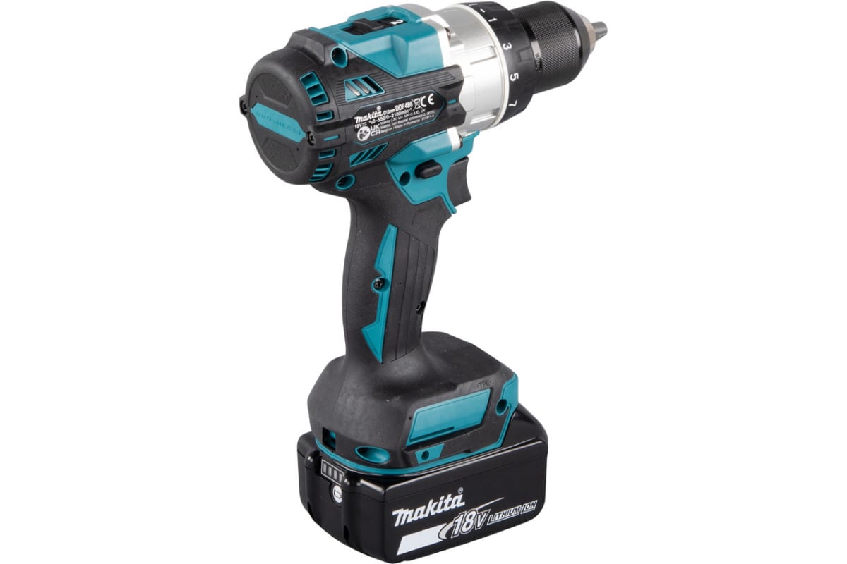 Аккумуляторная дрель-шуруповерт Makita LXT BL DDF486RT