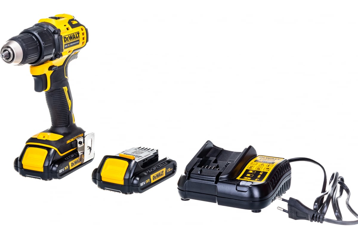 Компактная дрель-шуруповерт DeWalt 18В DCD708S2T