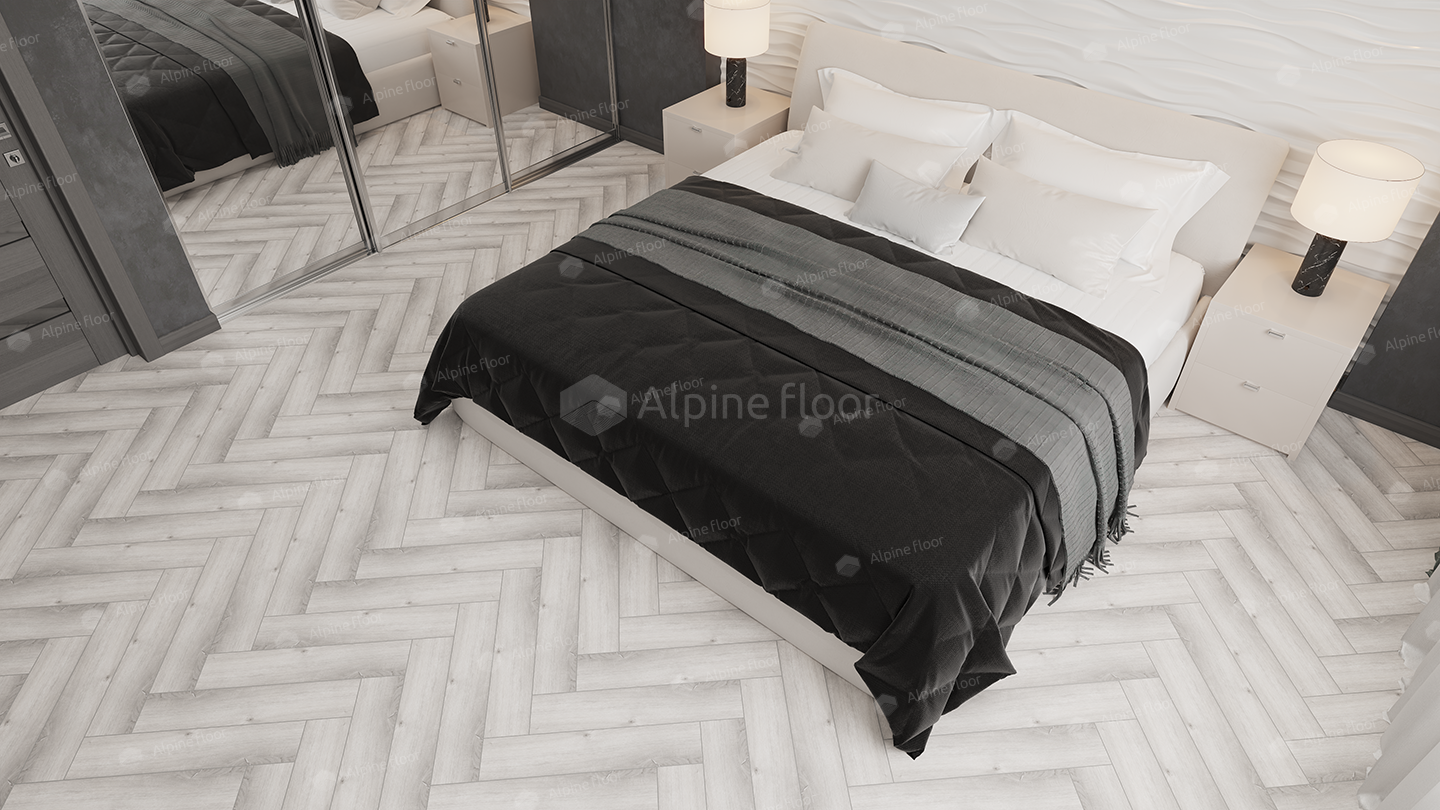 SPC ламинат Alpine Floor Parquet LVT Дуб Альxена 590x118x2,5 мм, ECO 16-12