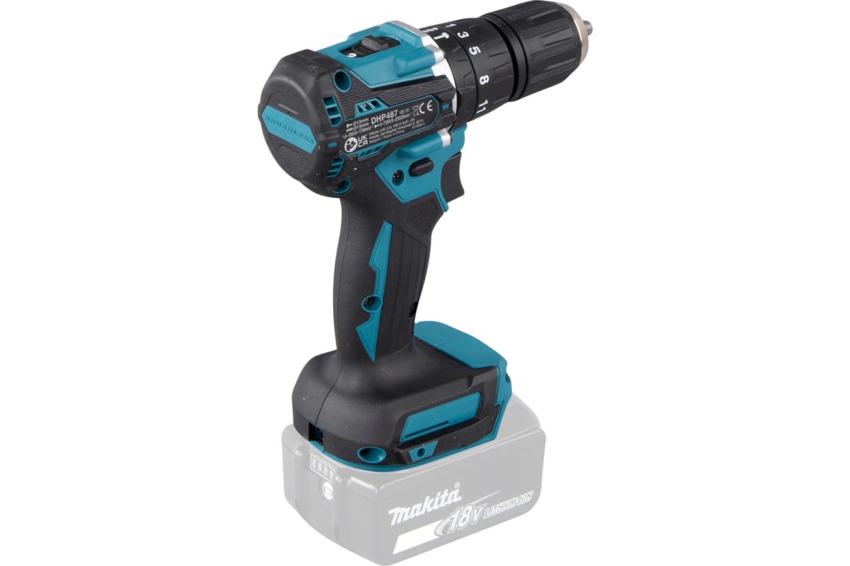 Аккумуляторная ударная дрель-шуруповерт Makita DHP487Z