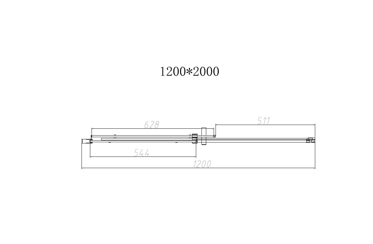 Душевая дверь Vincea Dice VDS-4D120CLGM 120x200 вороненая сталь, прозрачная