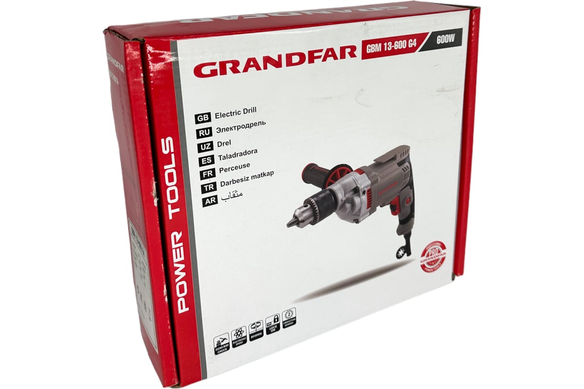 Безударная дрель GRANDFAR GBM13-600G4