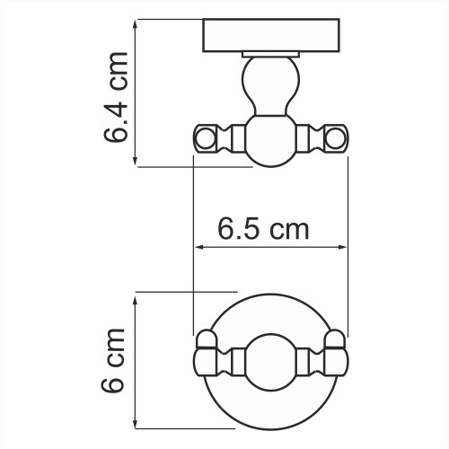 Крючок WasserKRAFT Aland K-8523D двойной