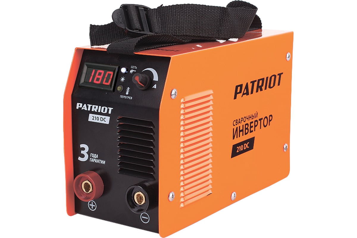 Сварочный инвертор Patriot 210DC цифровой дисплей 605301540