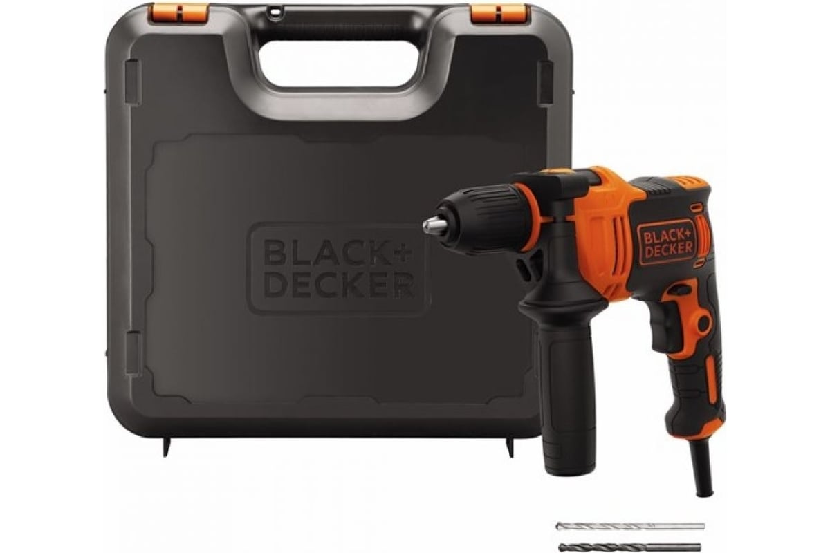 Электронная ударная дрель Black&Decker Omega BEH550K-QS